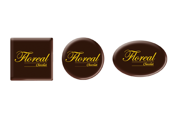 Decorazioni in cioccolatoe targhette personalizzate